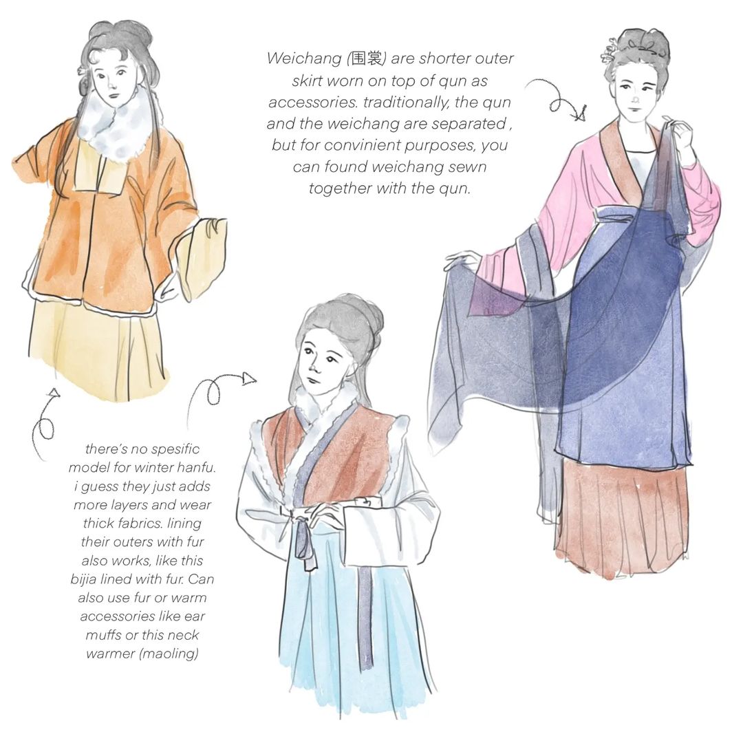British Literature and Art Hanfu Vest and Eight Panel Skirt - Late Autumn 晚来秋 (Preorder)