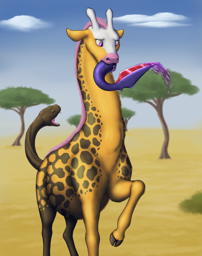ambiguous_gender cloud female feral fur girafarig giraffe hair invalid_back...