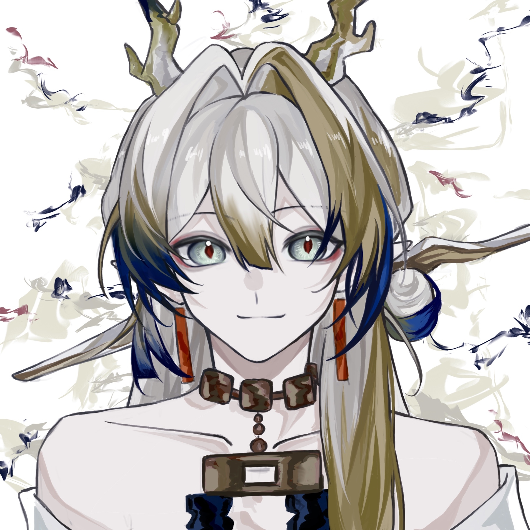 The Big ImageBoard (TBIB) 1girl arknights bare shoulders brown hair