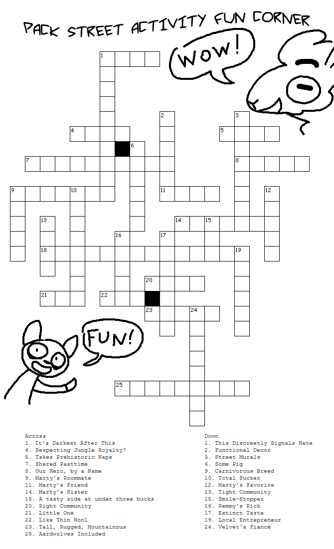 The Big ImageBoard (TBIB) anthro black and white bovid caprine crossword puzzle dialogue