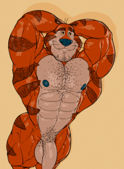 ...ripped-saurian smile solo tiger tony_the_tiger.