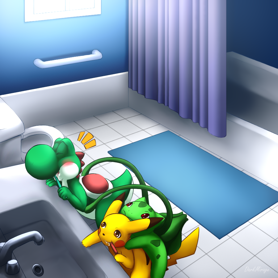 ...mon rodent sink smile super_smash_bros toilet toothbrush video_games yos...