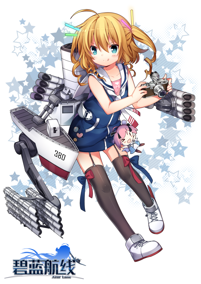 The Big ImageBoard (TBIB) - 1girl :p ahoge azur lane black thighhighs ...