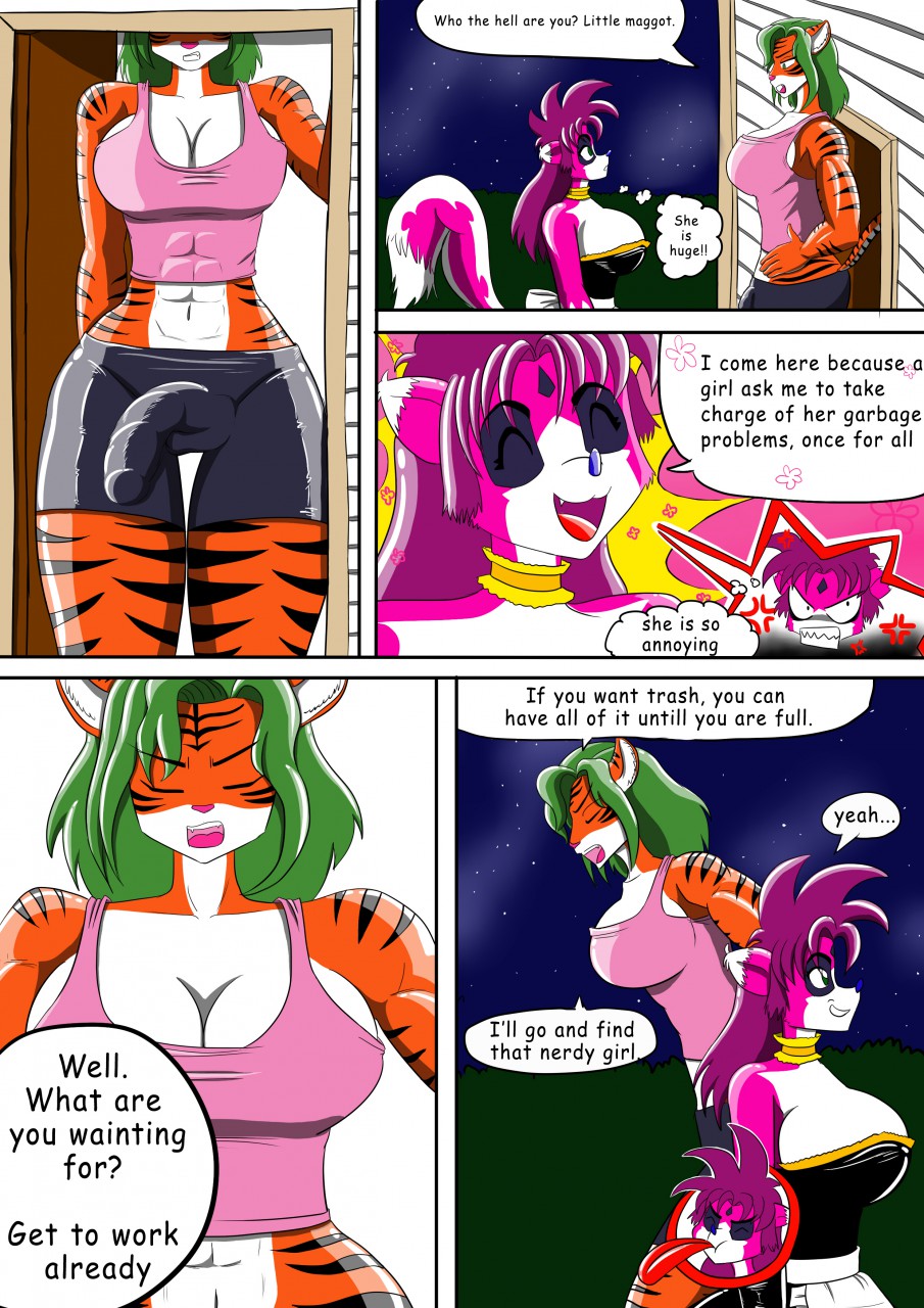 clothing comic dickgirl feline hybrid intersex ladydrasami maid_uniform mam...