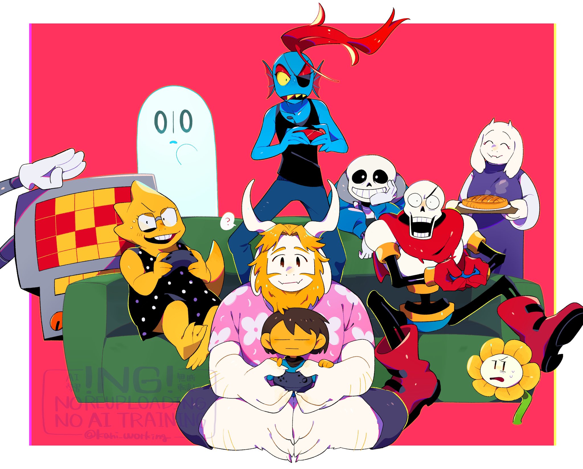 Undertale Mark The Big ImageBoard (TBIB) - 1other 3boys 3girls = = ? ^ ^ alphys asgore ...