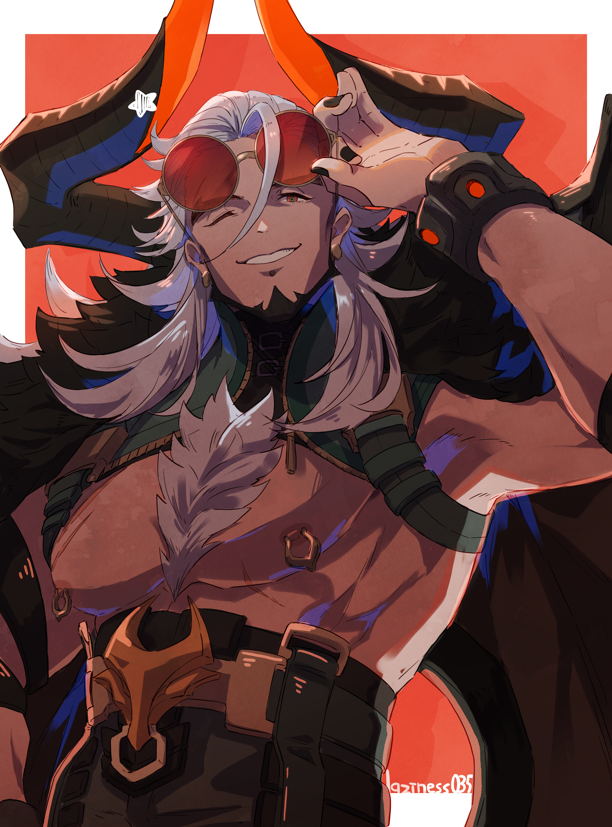The Big ImageBoard (TBIB) - 1boy abs absurdres artist name bara dislyte ...