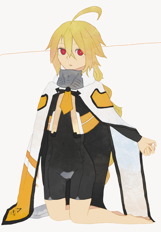 The Big Imageboard Tbib 1girl Ahoge Barefoot Blazblue Blonde Hair