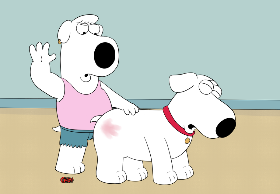 The Big ImageBoard (TBIB) - brian griffin butt canine dog family guy hand p...
