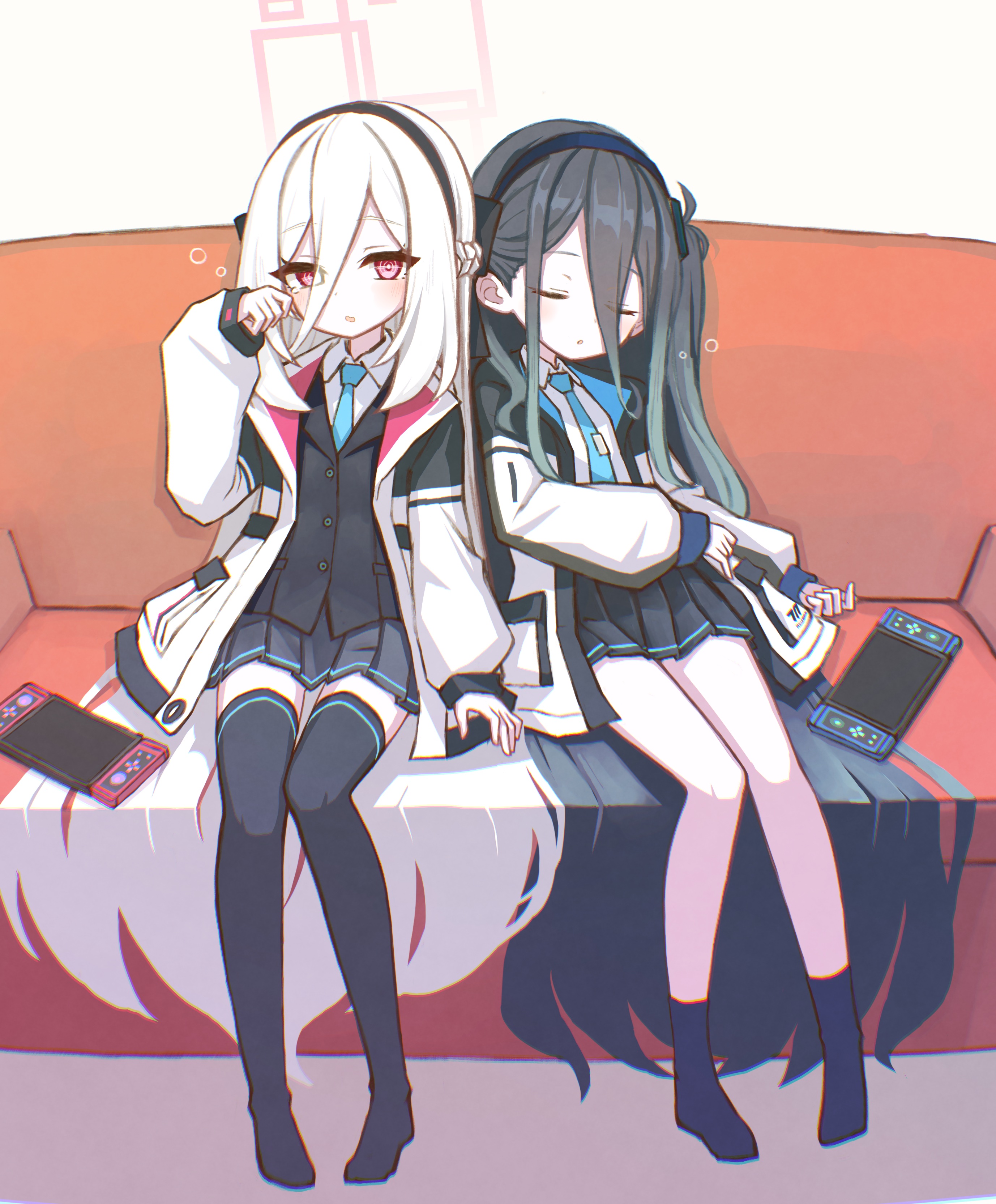 Long Rectangle Image Background The Big ImageBoard (TBIB) - absurdly long hair absurdres ankle socks ...
