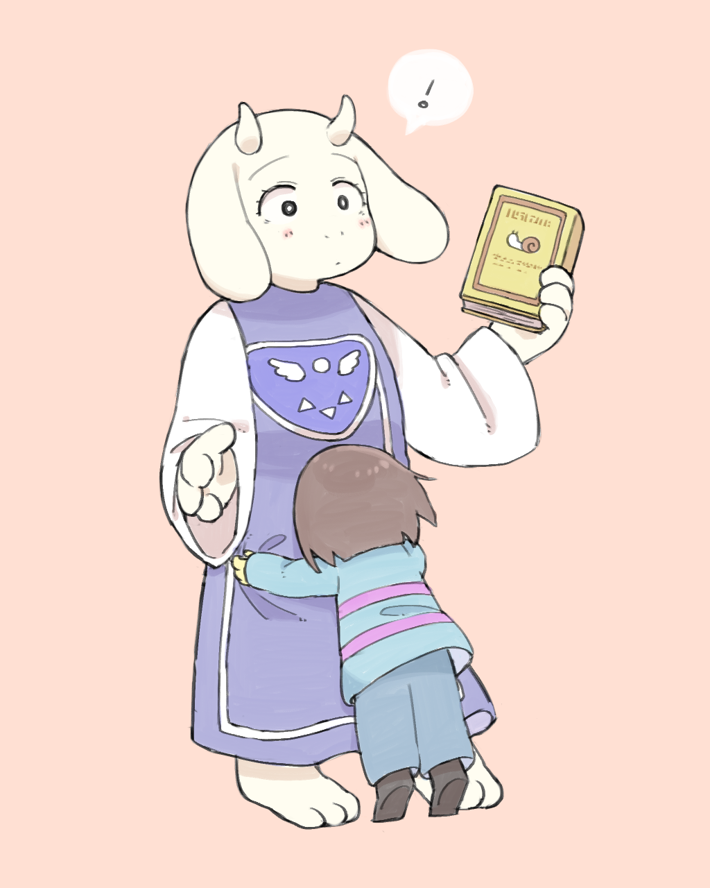 Undertale Exclamation The Big ImageBoard (TBIB) - ! 1girl 1other androgynous blue sweater ...