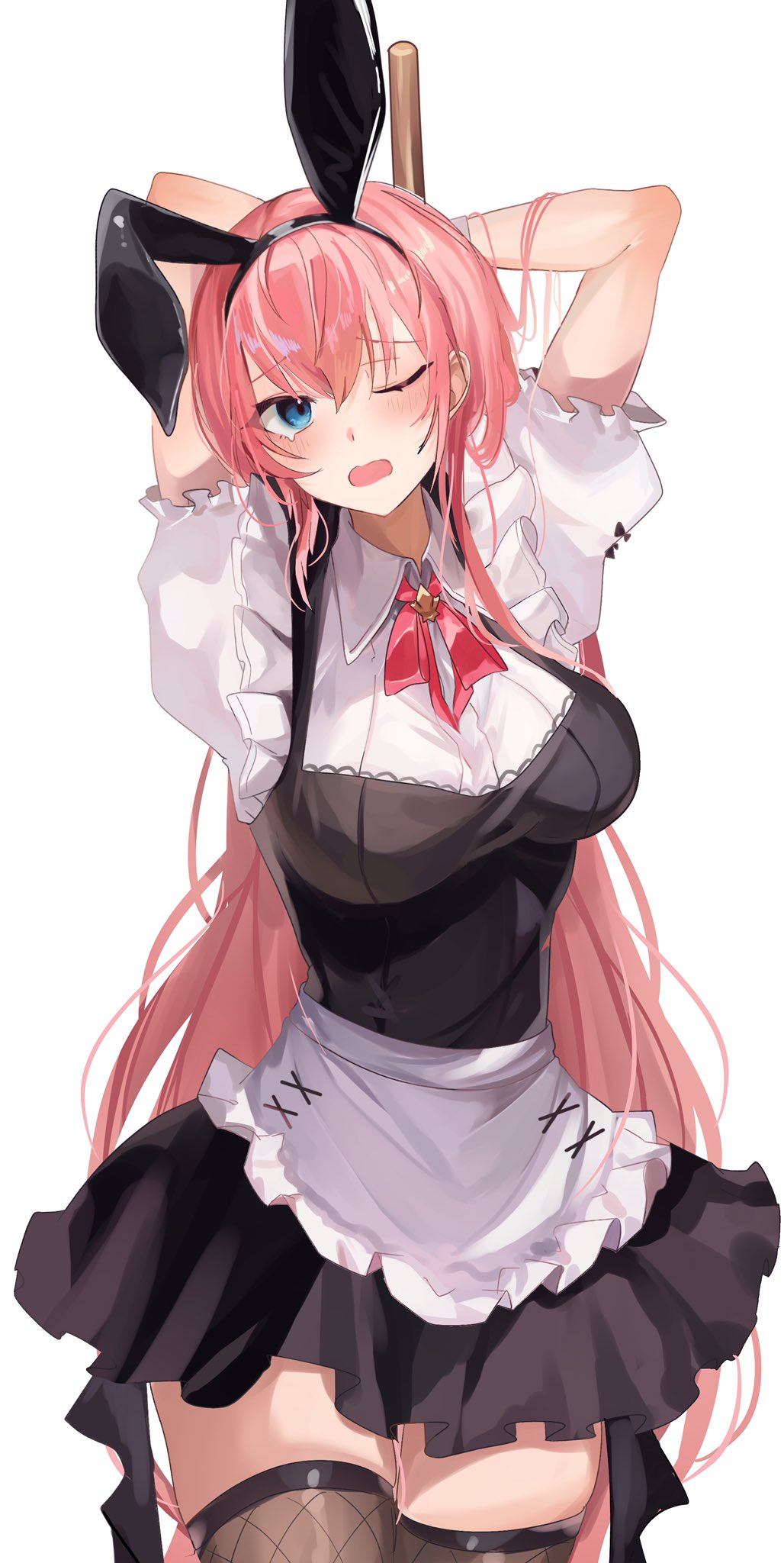 The Big ImageBoard (TBIB) 1girl alternate costume animal ears apron