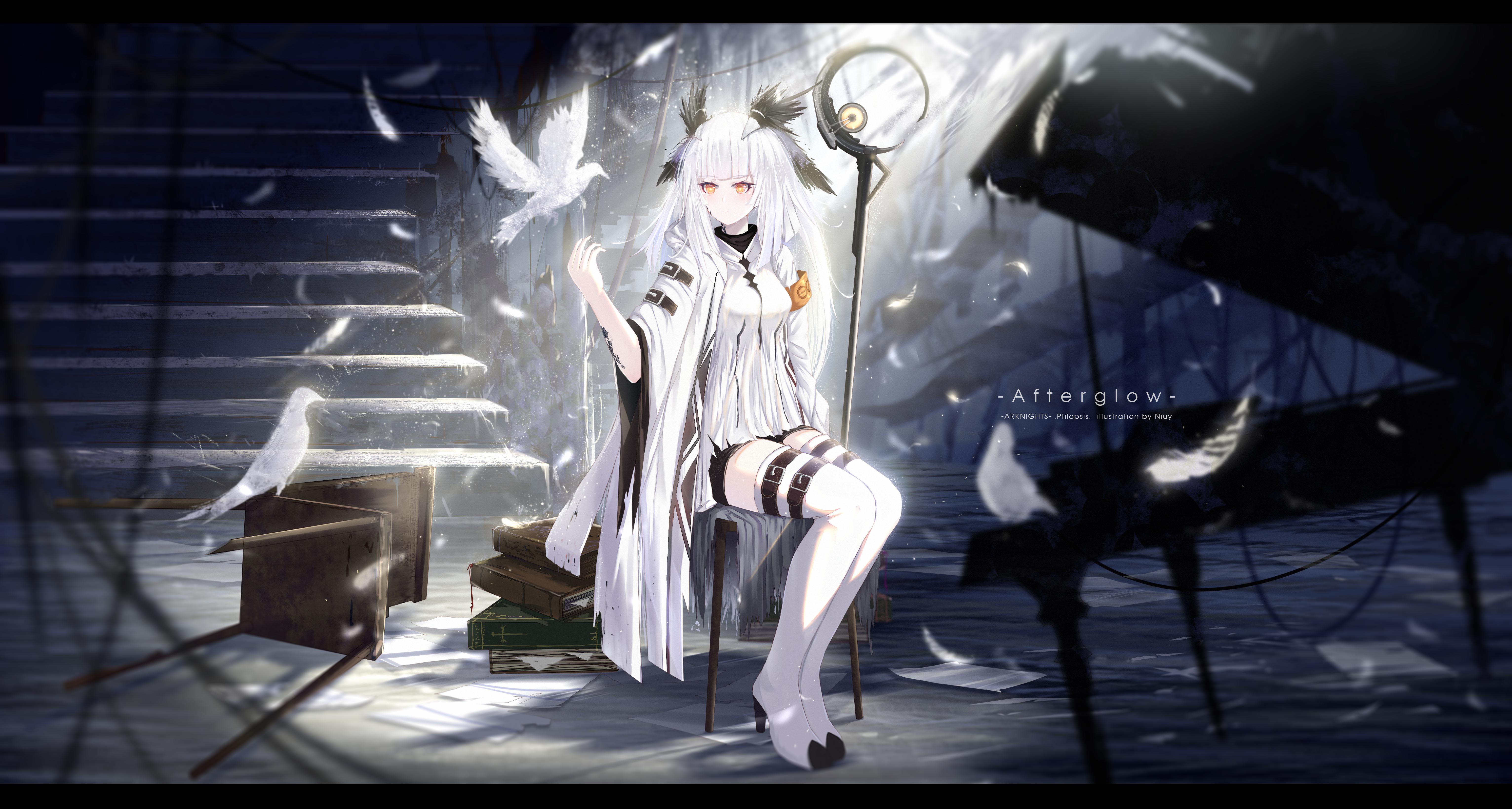 The Big ImageBoard (TBIB) 1girl absurdres arknights artist name bird