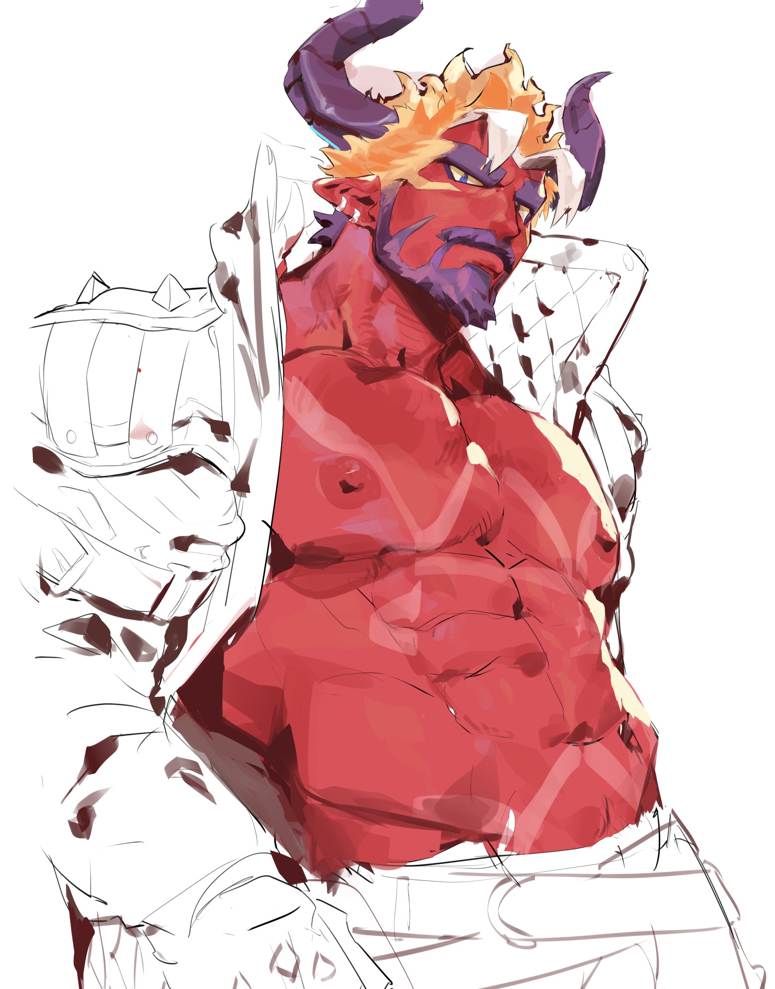 The Big ImageBoard (TBIB) - 1boy abs another eidos-r bara beard blonde ...