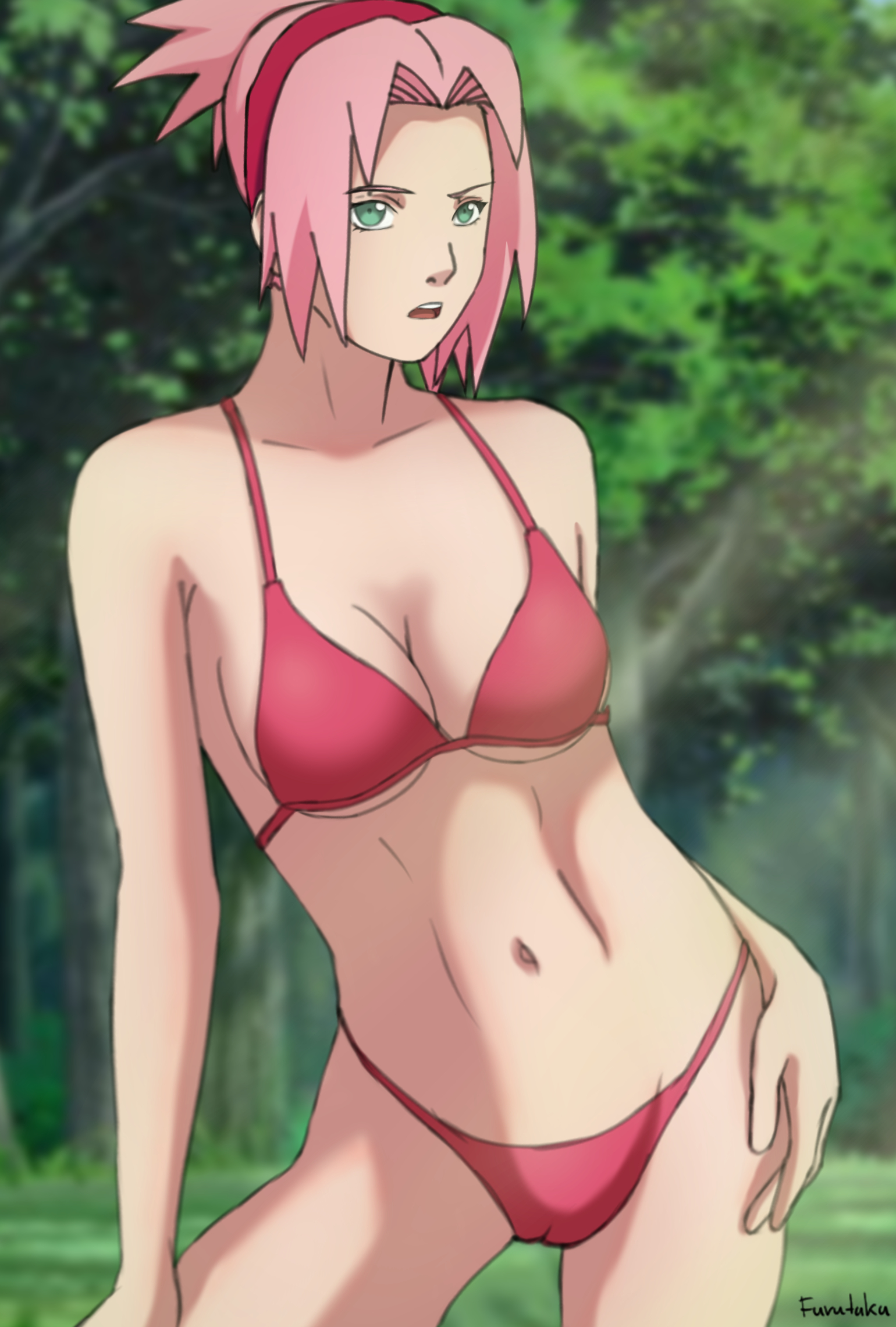 The Big ImageBoard (TBIB) - breasts green eyes haruno sakura naruto naruto ...