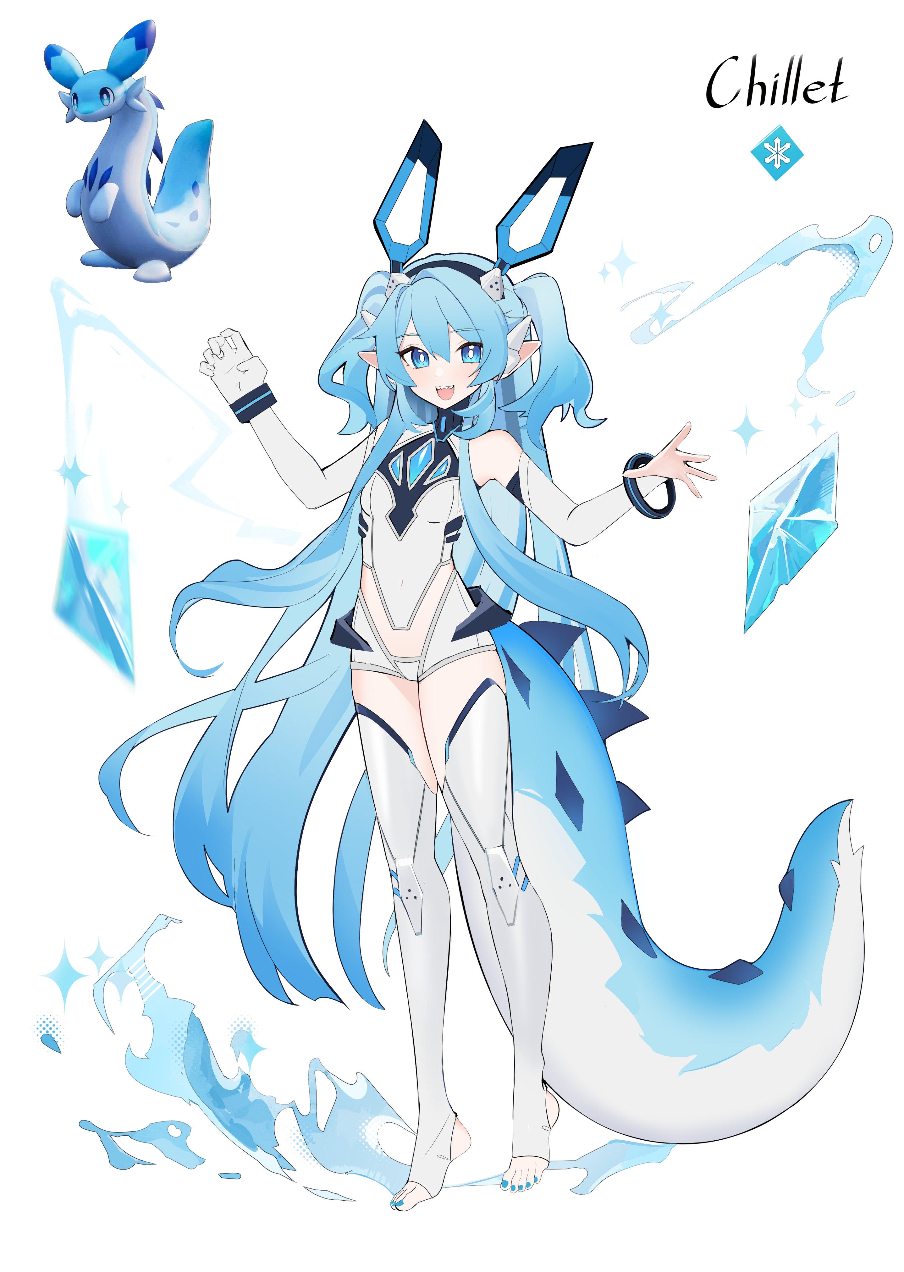 The Big ImageBoard (TBIB) - 1girl absurdres blue eyes blue hair blue ...