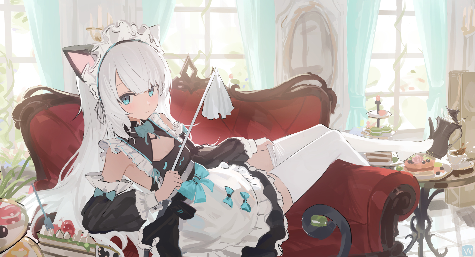 The Big ImageBoard (TBIB) 1girl alternate costume animal ears apron