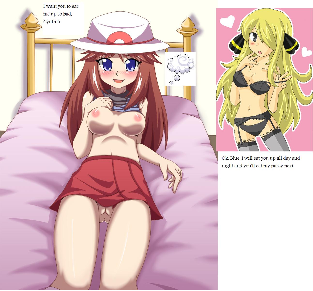 The Big ImageBoard (TBIB) - blue cynthia green nintendo pokemon 666838.