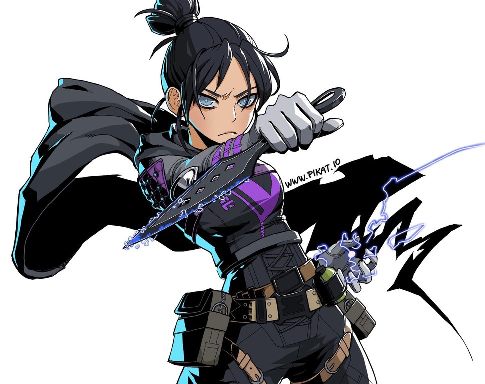 The Big Imageboard Tbib 1girl Apex Legends Black Hair Blue Eyes 