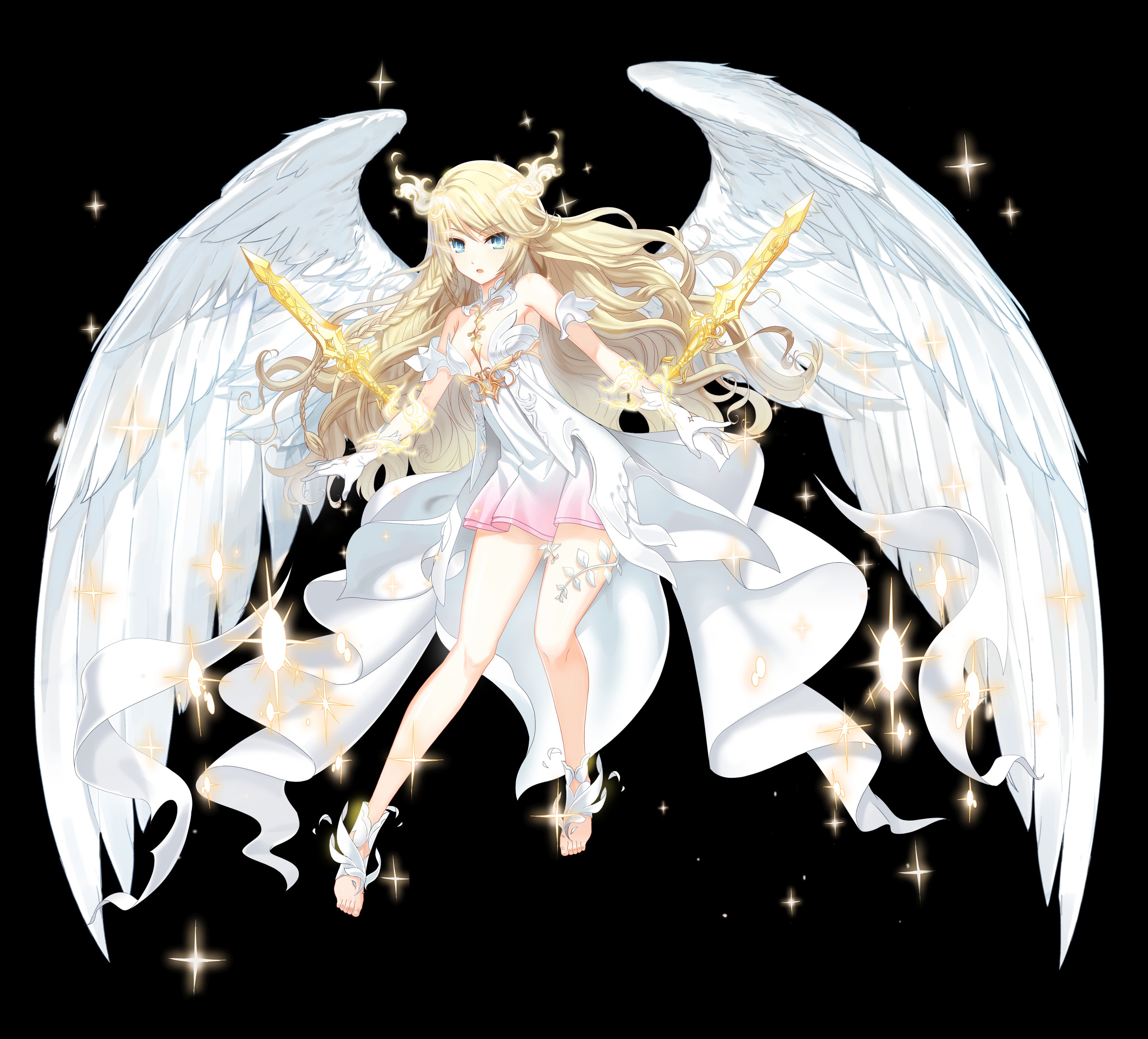 The Big ImageBoard (TBIB) 1girl absurdres angel blonde hair blue eyes