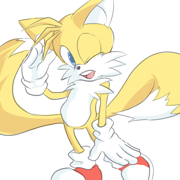 The Big ImageBoard (TBIB) - 1:1 2 tails anthro biped blue eyes canid ...