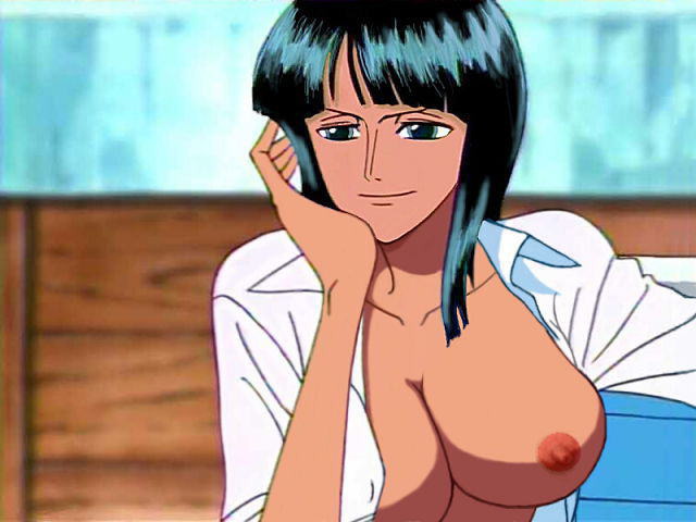 breasts naked nico_robin nipples nude nude_filter one_piece photoshop...