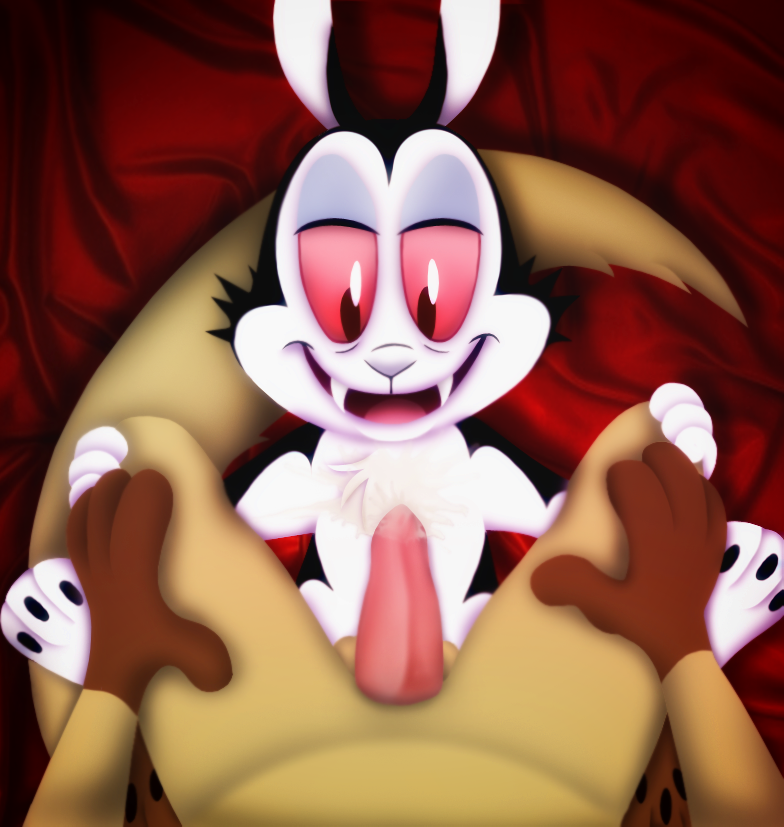 amegared anal bed bedding bodily_fluids brown_body brown_fur bunnicula bunn...
