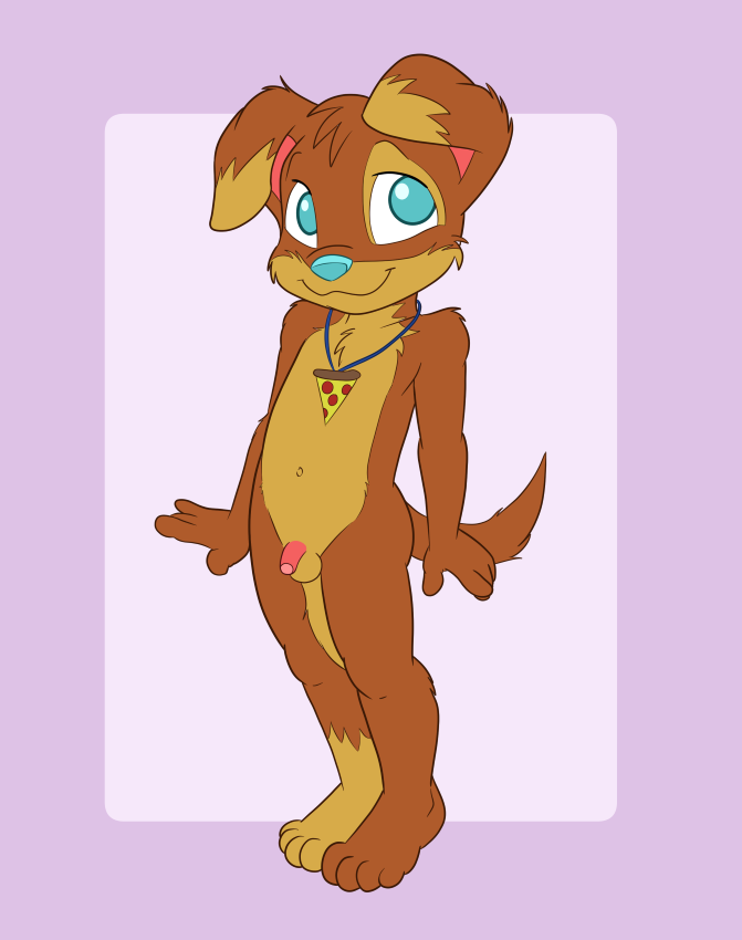 anthro balls blue_eyes canid canine canis compfive cub domestic_dog flaccid...
