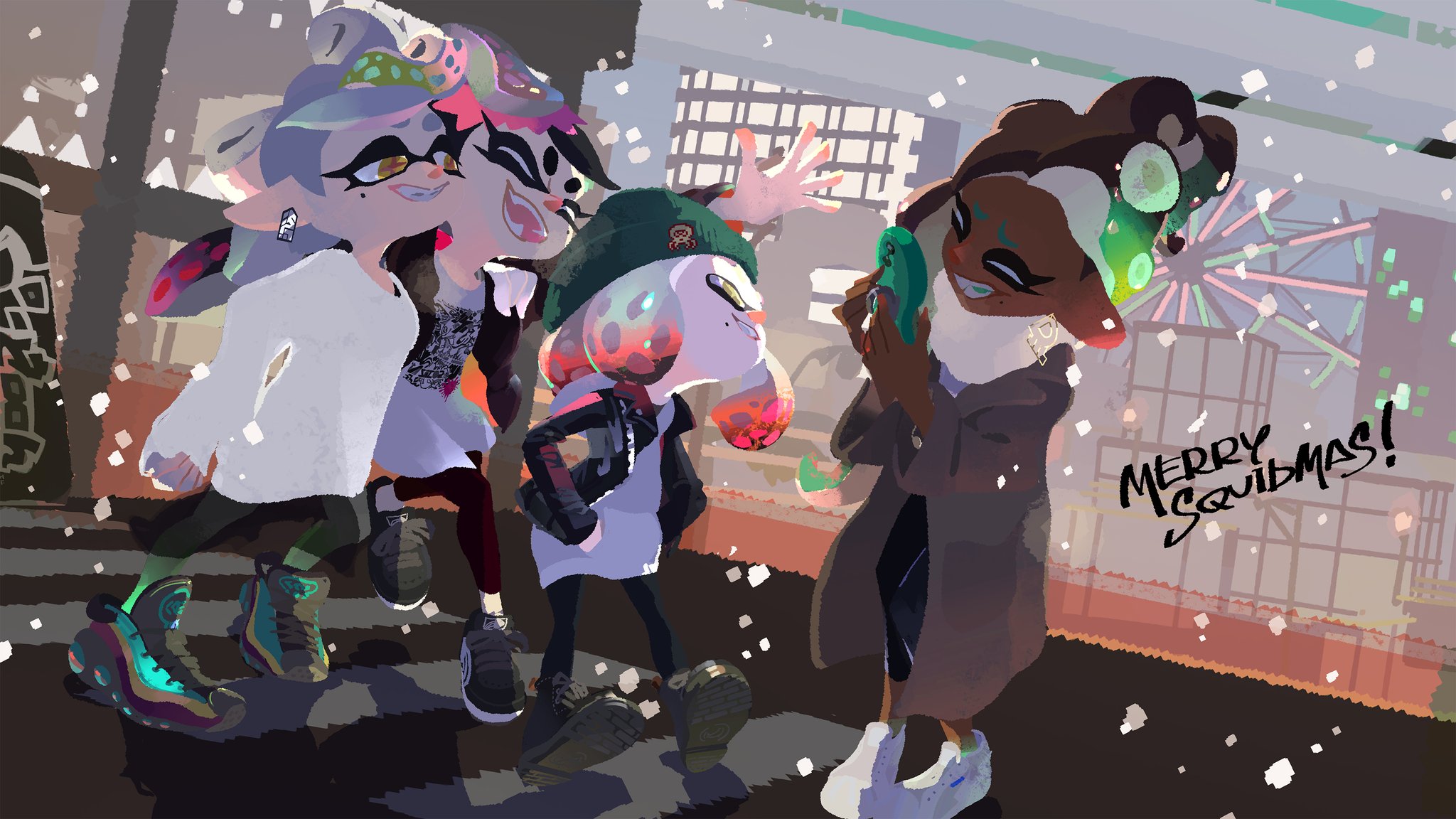The Big ImageBoard (TBIB) - aori (splatoon) hotaru (splatoon) iida ...