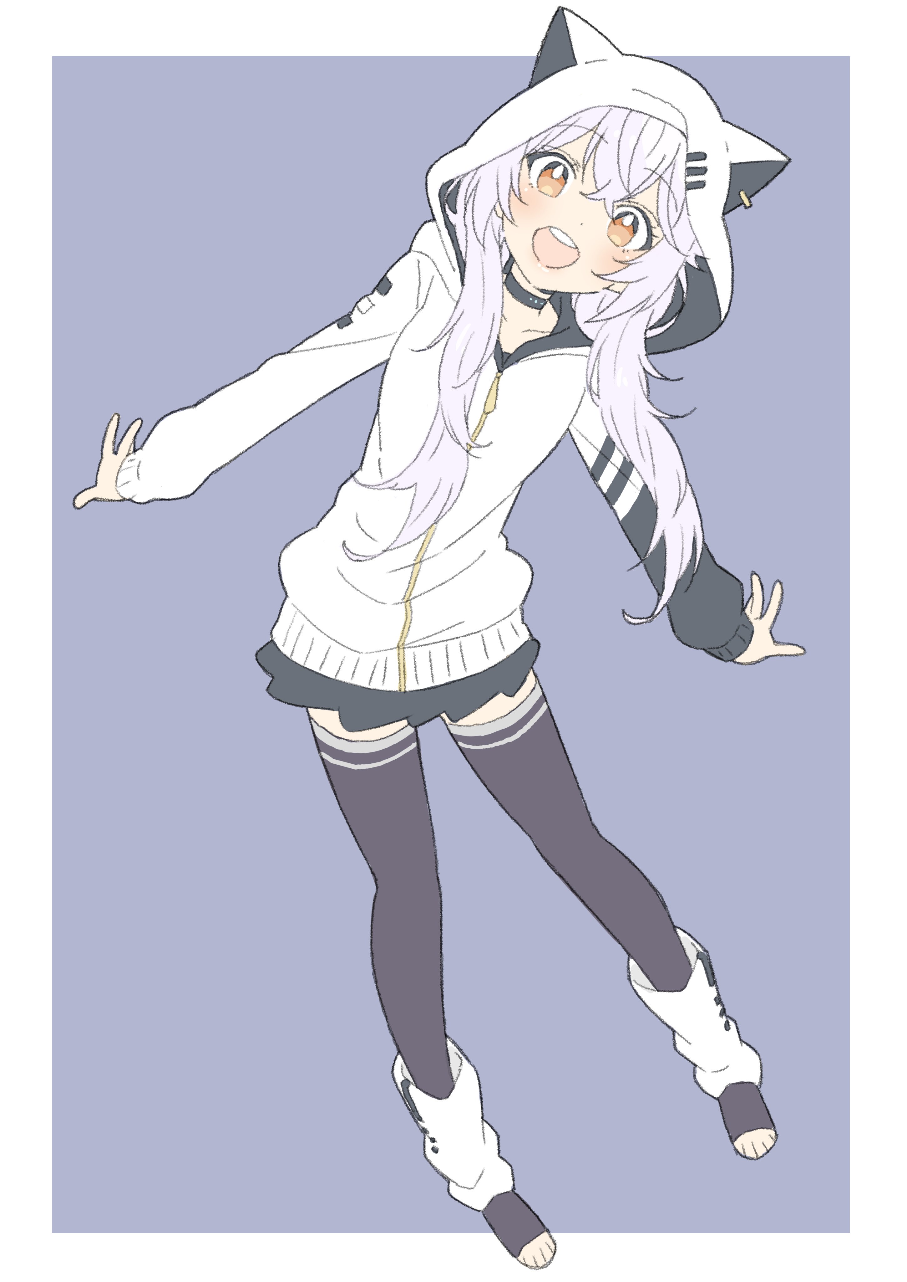 The Big ImageBoard (TBIB) - 1girl :d absurdres animal hood azuma lim ...