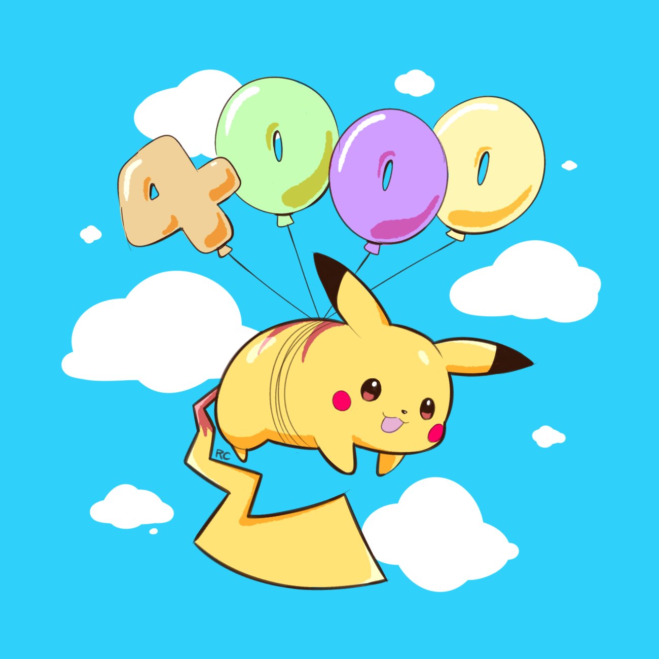 Floating Pikachu The Big ImageBoard (TBIB) - :3 :d artsy-rc balloon blue sky commentary ...
