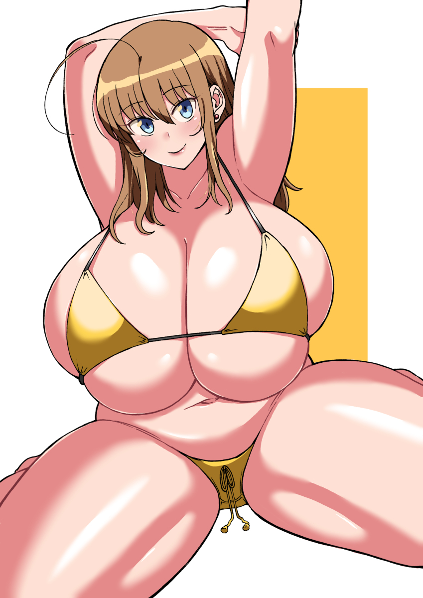 ...highres huge_breasts impossible_clothes impossible_swimsuit jewelry komu...
