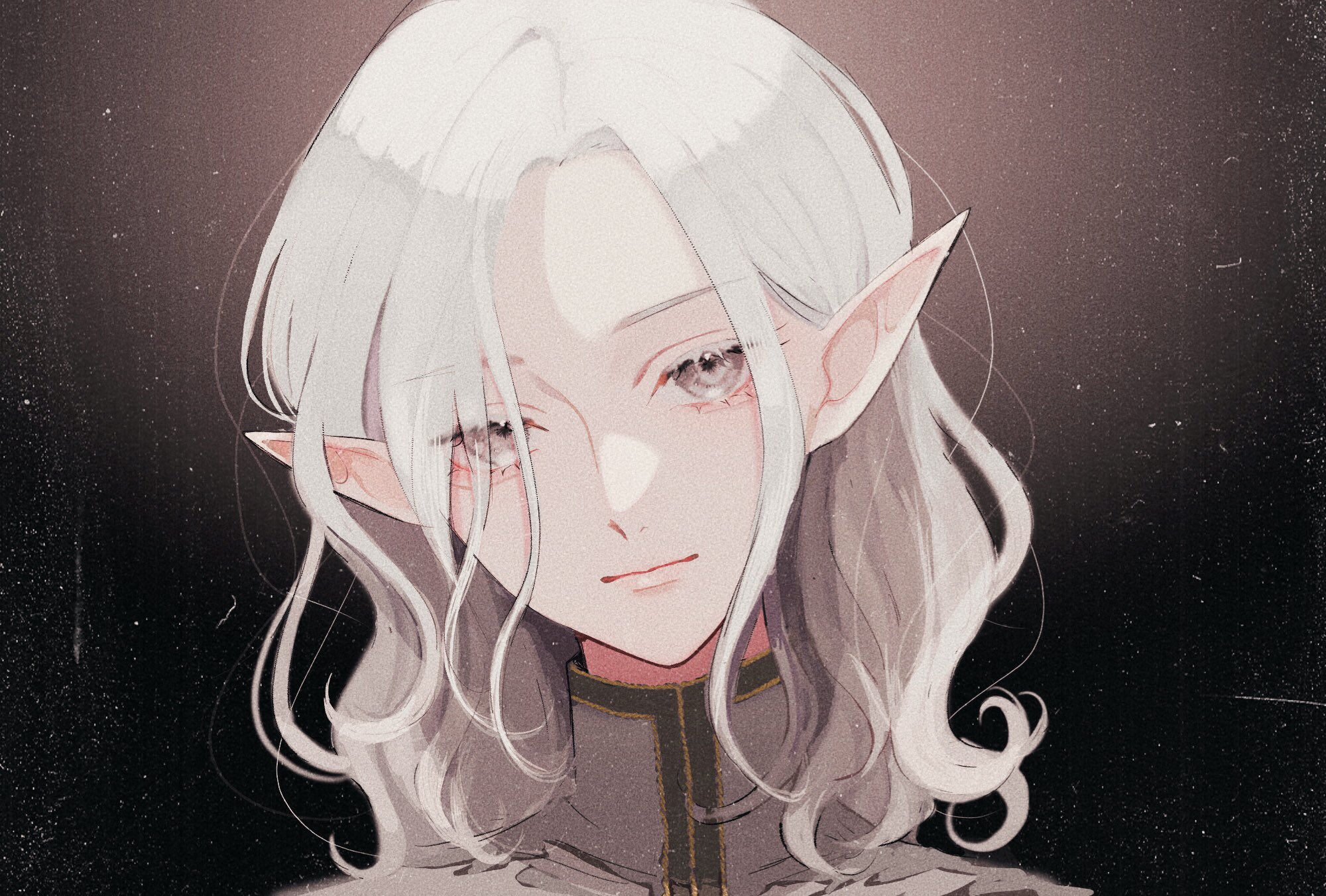 Mithrun Elf The Big ImageBoard (TBIB) - 1boy dungeon meshi elf grey eyes grey hair ...