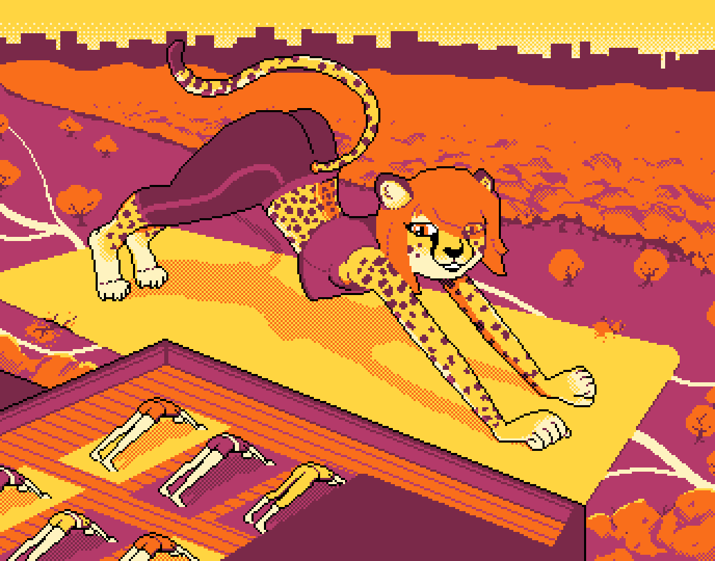 The Big ImageBoard (TBIB) 2d animation animated anthro big stretch