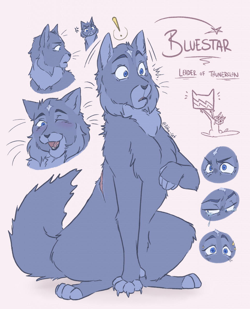 The Big Imageboard Tbib Atta Catto Blue Eyes Bluestar Warriors Blush Bodily Fluids