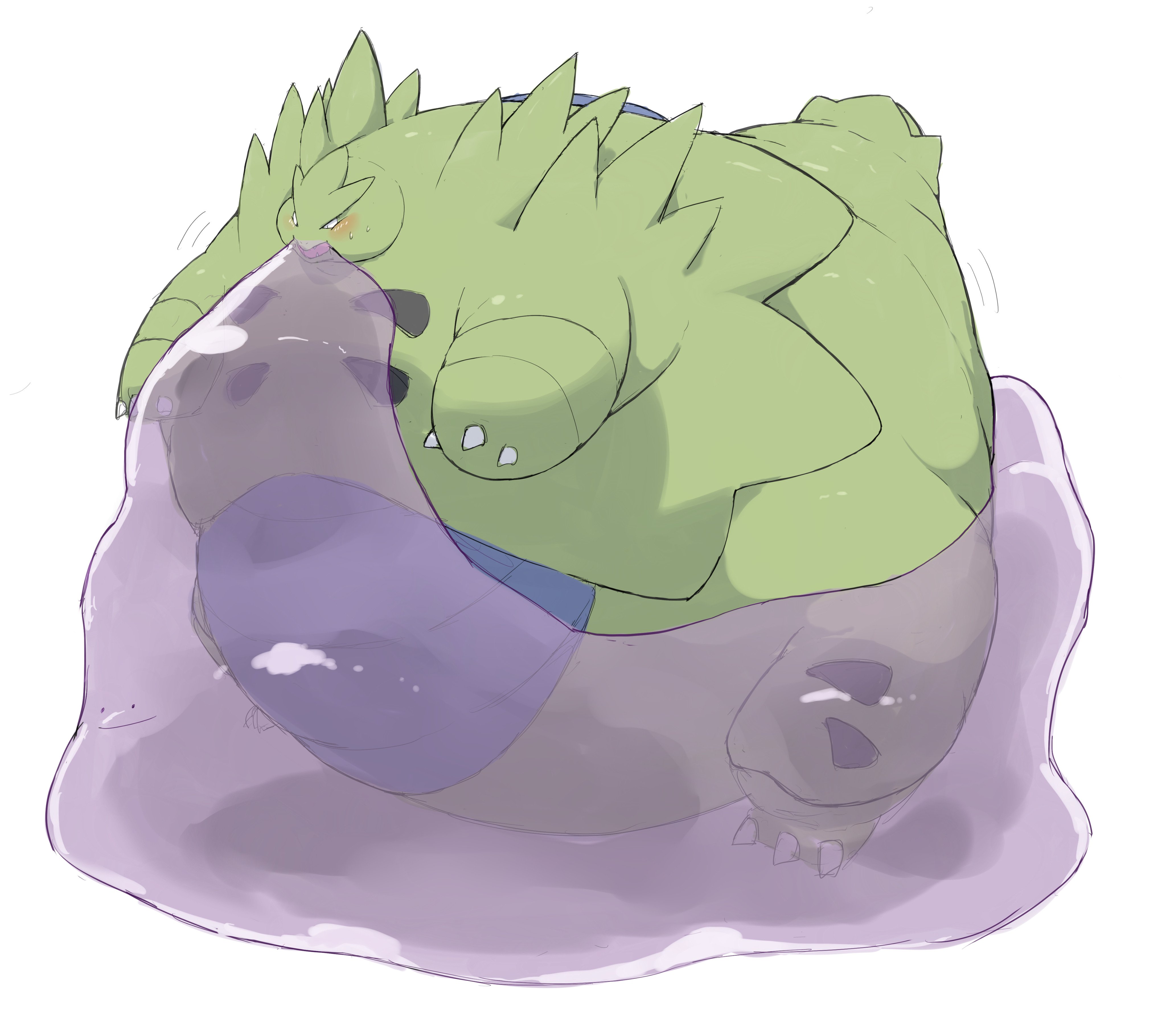 Antro Ditto The Big ImageBoard (TBIB) - absurd res anthro belly blue belly ditto ...