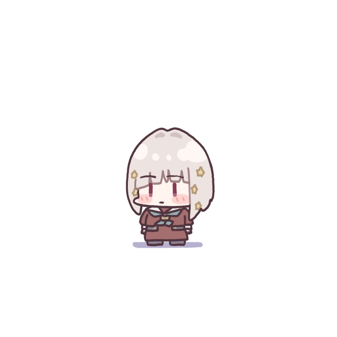 Expressionless Chibi Sticker The Big ImageBoard (TBIB) - 1girl aqua neckerchief black gloves bob cut ...