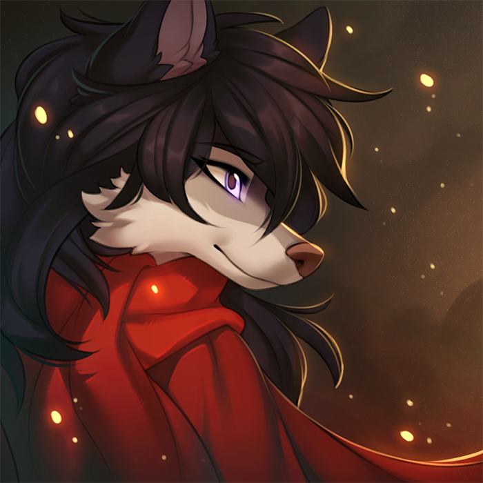 Hioshiru Portrait The Big ImageBoard (TBIB) - 2021 black hair canid canine digital media ...