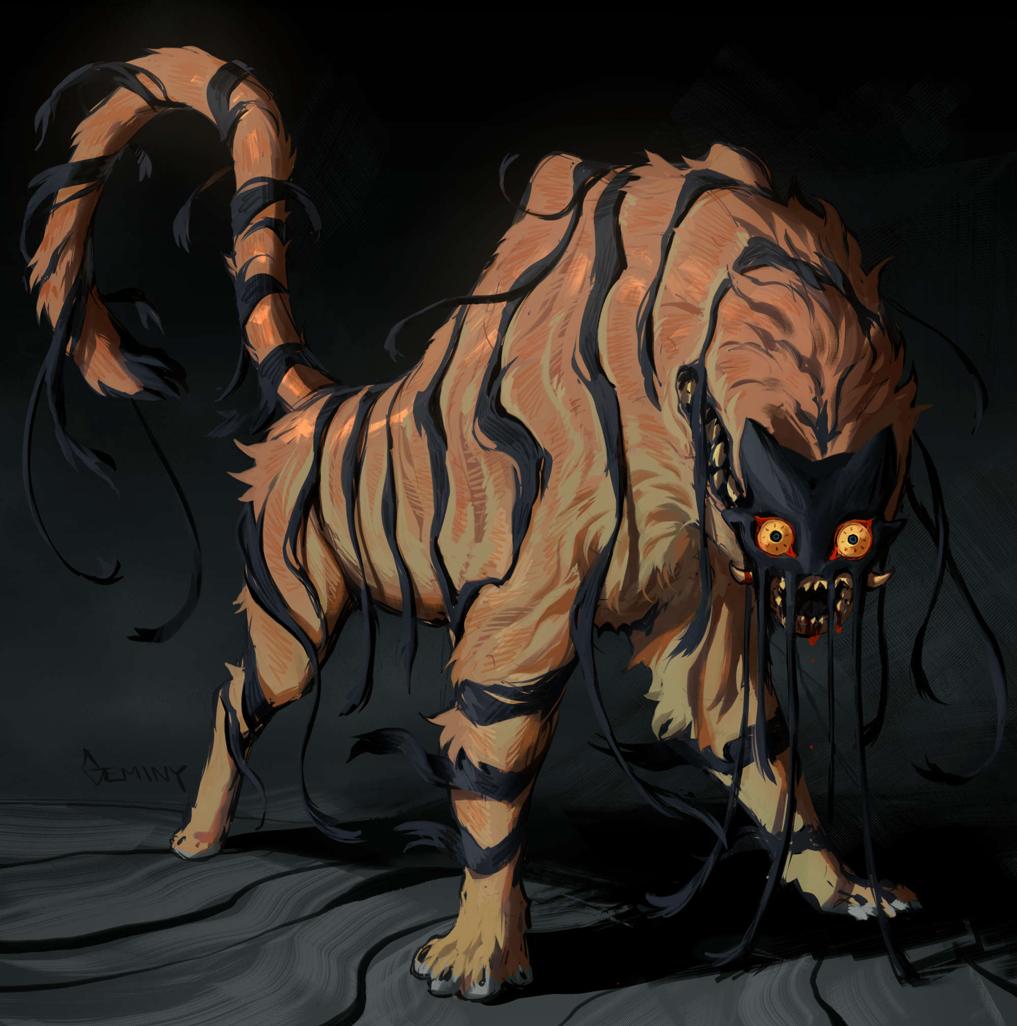The Big ImageBoard (TBIB) - animal focus constricted pupils dream tiger ...