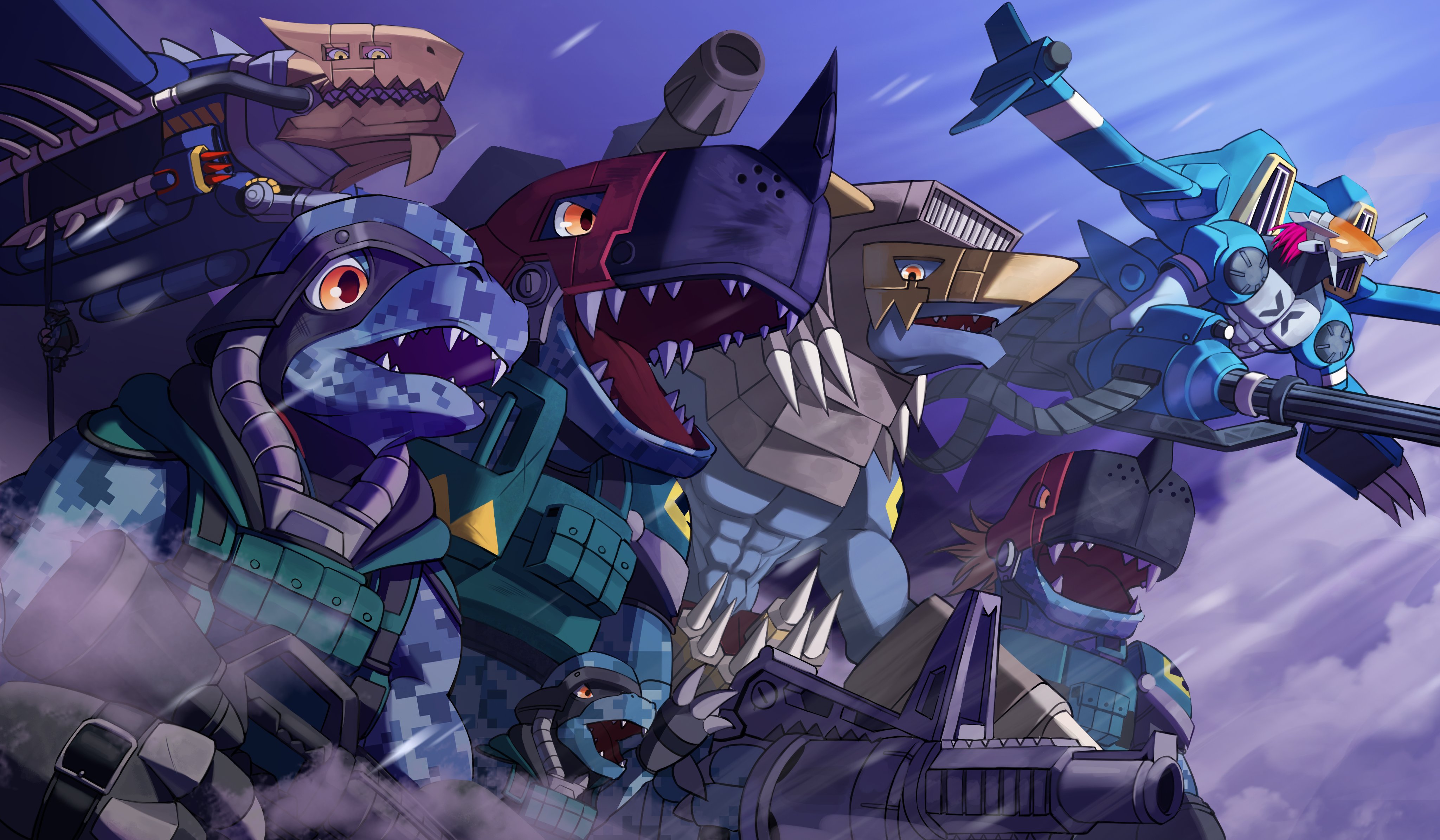 The Big ImageBoard (TBIB) - 10 09hwan absurdres arm cannon blue scales ...