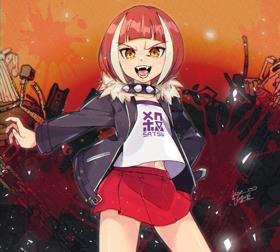 The Big ImageBoard (TBIB) - 1girl :d azure striker gunvolt black collar ...