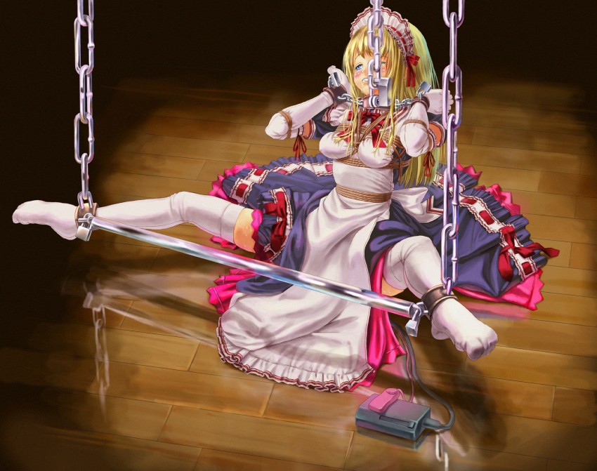 Vibrator shared maid chained