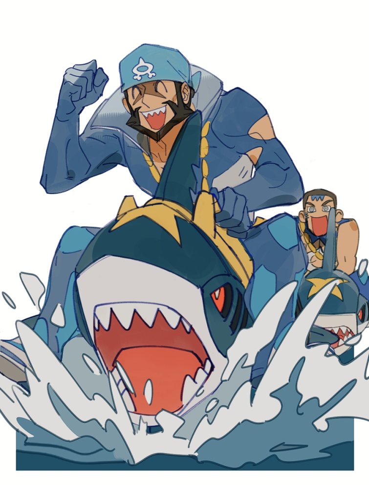 The Big ImageBoard (TBIB) - 2boys ^ ^ archie (pokemon) bandana beard ...