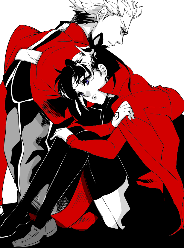 The Big ImageBoard (TBIB) - 1boy 1girl archer (fate) blue eyes bow ...