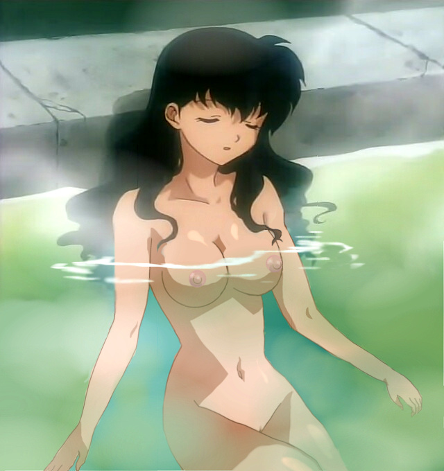 breasts cap erect_nipples female higurashi_kagome inuyasha legs long_hair n...