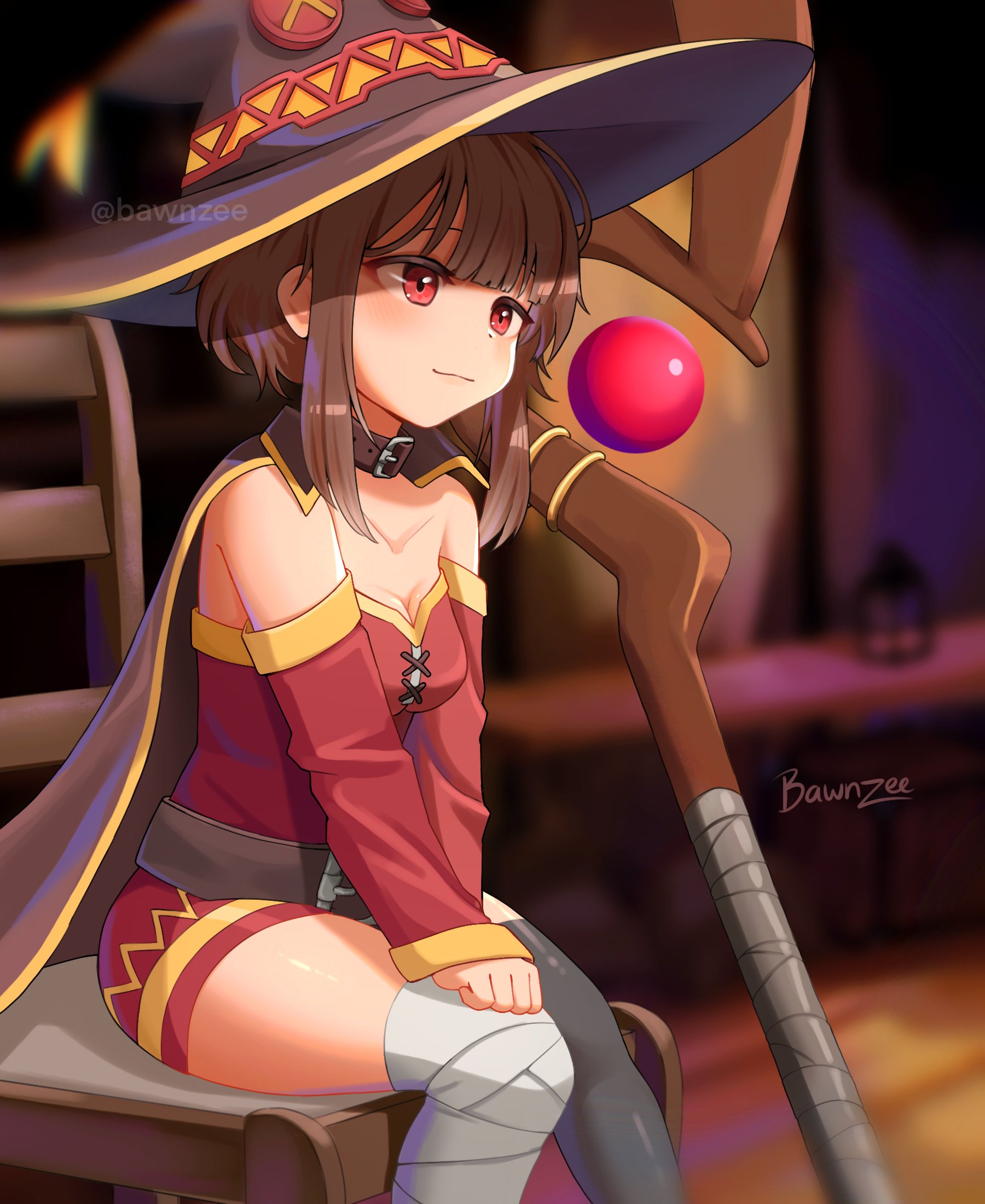 The Big ImageBoard (TBIB) - 1girl bawnzee cape choker hat highres kono ...