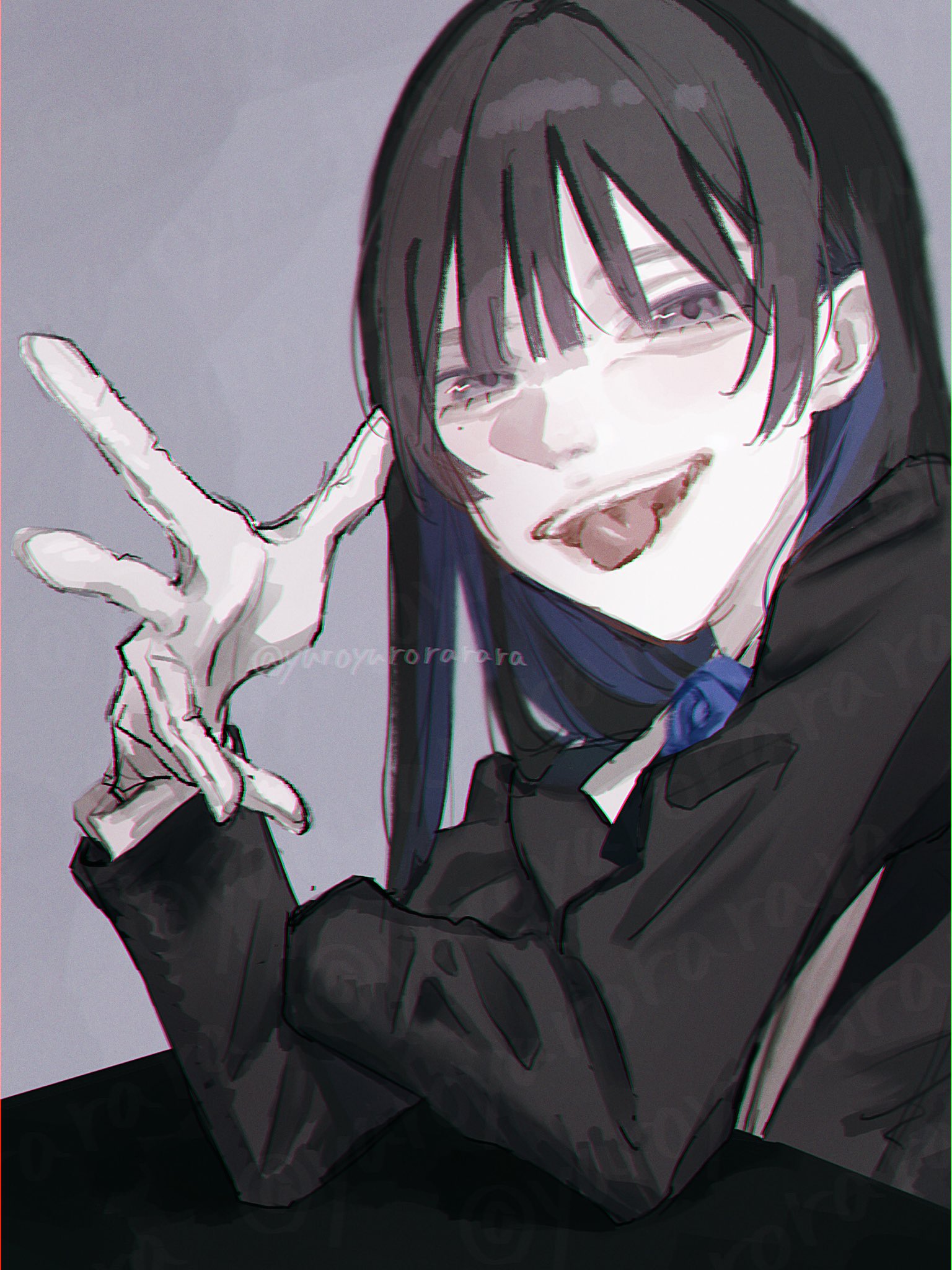 The Big ImageBoard (TBIB) - 1girl ado (utaite) black eyes black hair ...