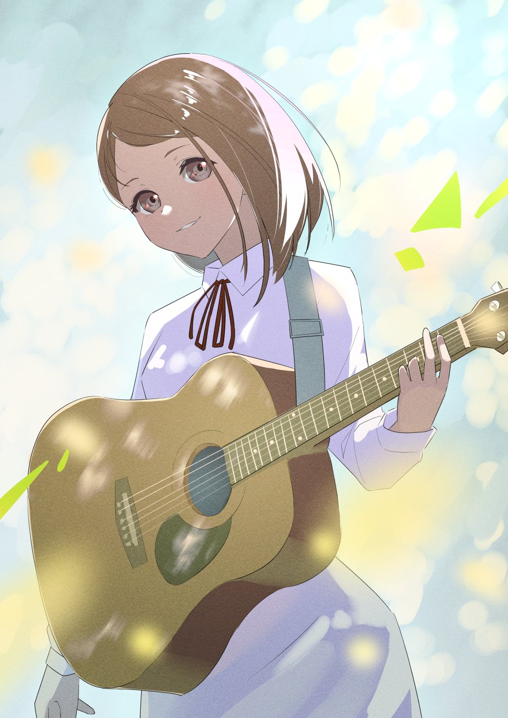 The Big ImageBoard (TBIB) - 1girl 22/7 cowboy shot dress furumoto grey ...