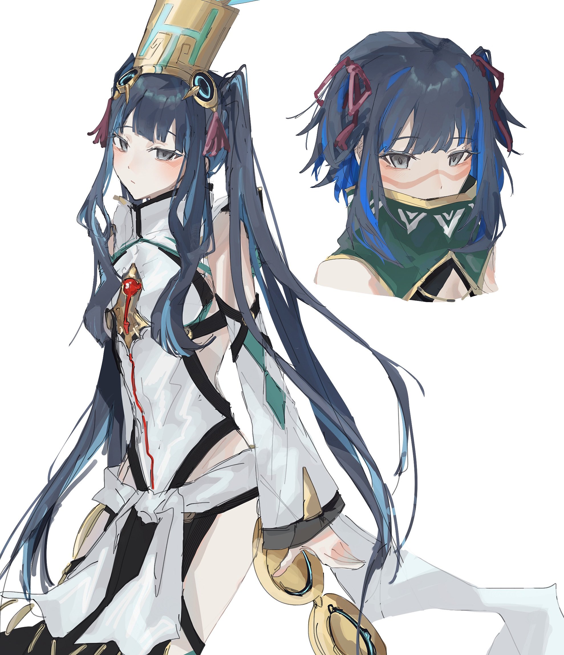 The Big ImageBoard (TBIB) - 1girl alternate hairstyle aztec black hair ...