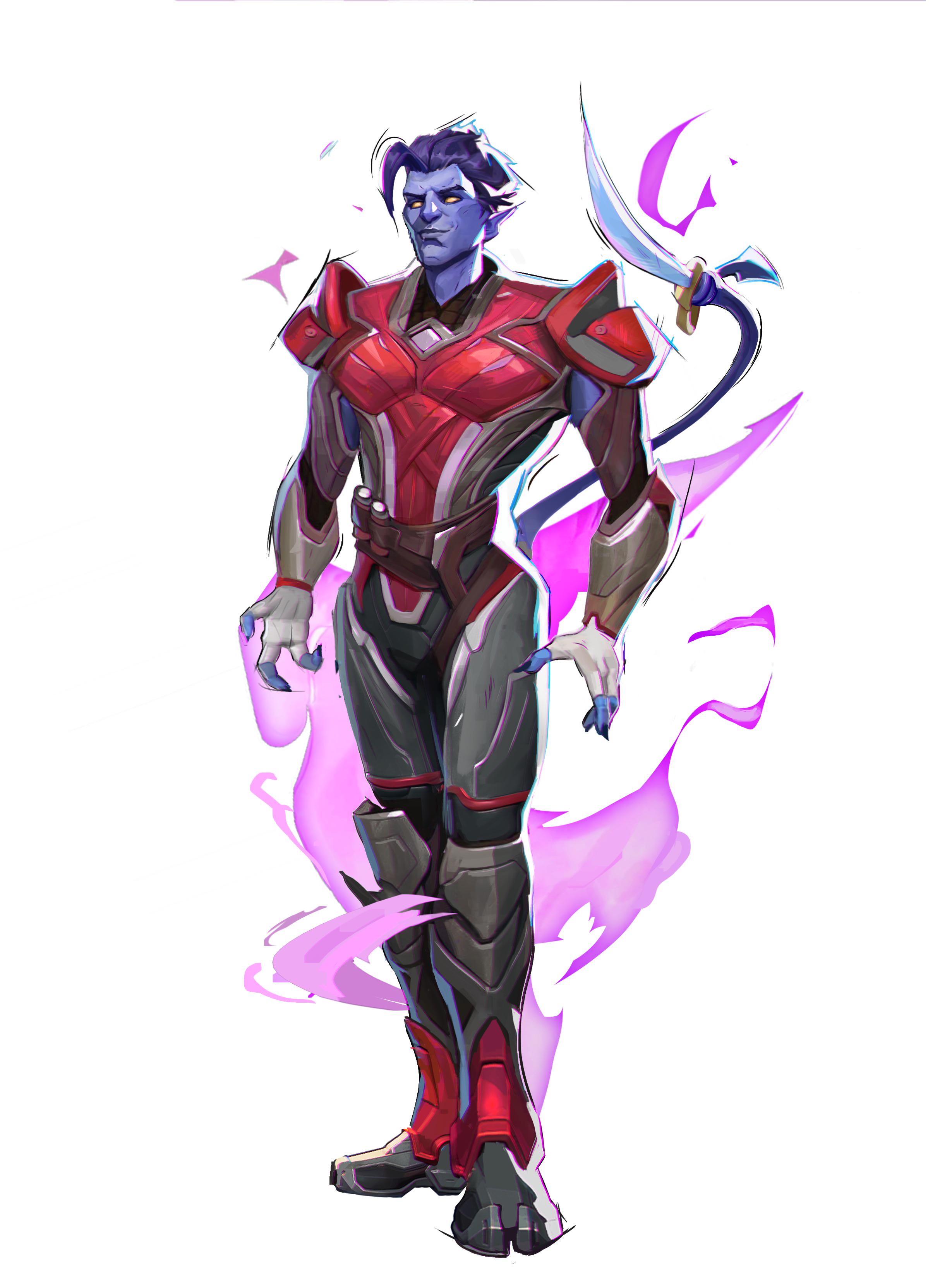 Cutlass Rivals The Big ImageBoard (TBIB) - 1boy absurdres armor blue hair blue skin ...