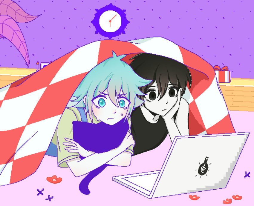 The Big ImageBoard (TBIB) 2boys analog clock basil (headspace) (omori